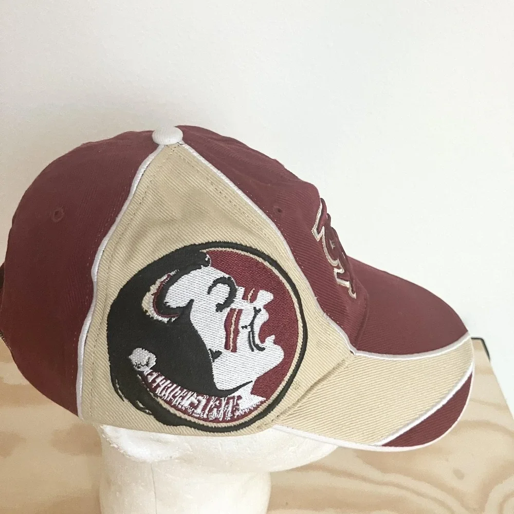 Florida State Seminoles Hat Cap Strap Back Mens Big Logo Red NCAA Football Twins
